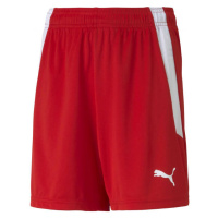 Puma TEAMLIGA SHORTS Juniorské šortky, červená, velikost