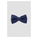 ALTINYILDIZ CLASSICS Men's Navy Blue Pleated Bowtie