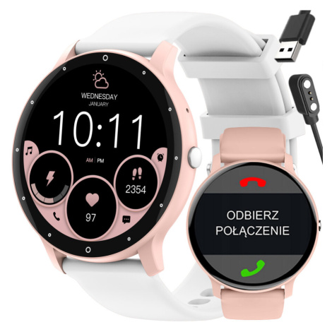 SMARTWATCH UNISEX GRAVITY GT1-1 PRO - VOLÁNÍ BLUETOOTH, DODATEČNÝ PÁSEK (sg027a)