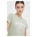 Bavlněné tričko Hollister Co. zelená barva