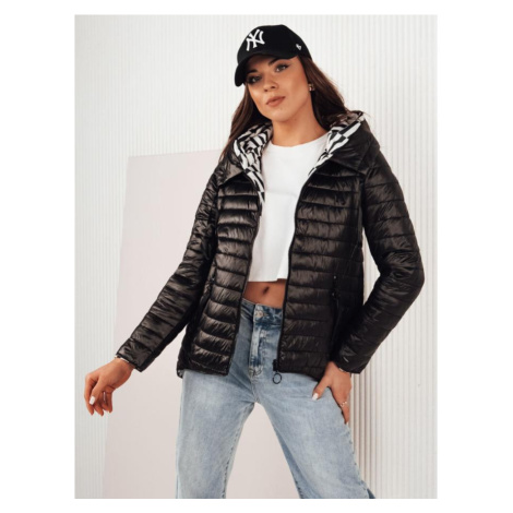 Oboustranná dámská bunda černé barvy DStreet