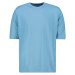 Trendyol Blue Men's Oversize/Wide Cut 100% Cotton Crew Neck Short Sleeved Printed T-Shirt
