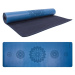 Gumová jóga podložka Sportago Indira 183x66 cm - tmavě modrá - 4 mm