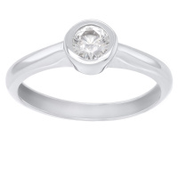 Brilio Silver Stříbrný zásnubní prsten se zirkonem SR042W 52 mm