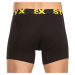 5PACK pánské boxerky Styx long sportovní guma černé (5U9601)