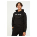 Trendyol Men's Black Regular/Real fit, Appliqued Cotton Sweatshirt