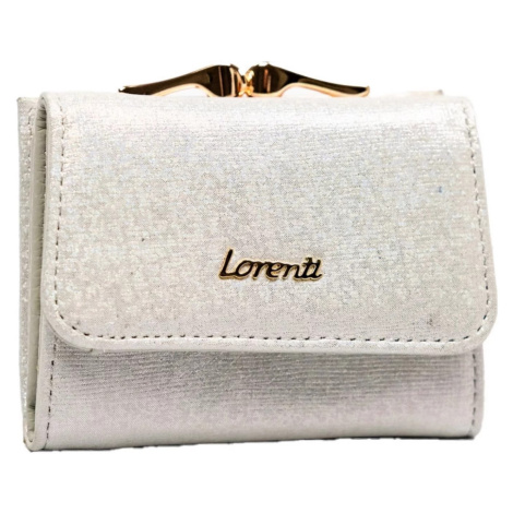 Luxusní dámská kožená peněženka Lorenti Dystas, stříbrná