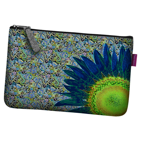 Bertoni Unisex's Pocket Cosmetic Bag Blue Flower