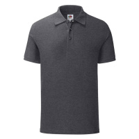 Men's Iconic Polo Friut of the Loom Men's Dark Grey T-Shirt
