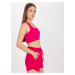 FUCHSIOVÝ CROP TOP NA ZIP -FUCHSIA Tmavě růžová