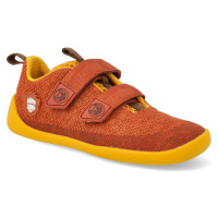 Barefoot tenisky Affenzahn - Sneaker Knit Happy-Lion vegan žluté