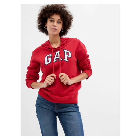 GAP HERITAGE Pullover Hoodie dámská mikina červená