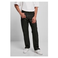 Urban Classics / Straight Slit Jeans black raw