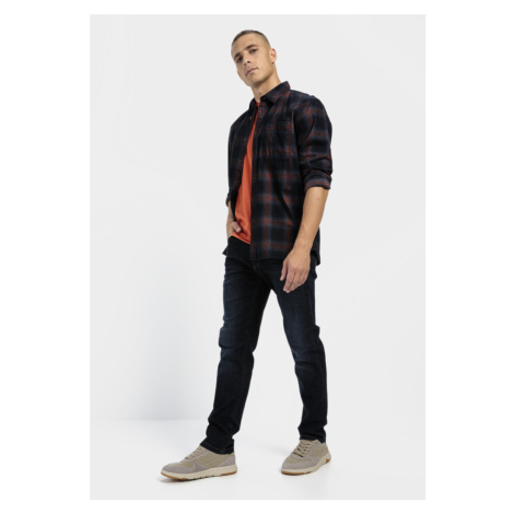 Džíny camel active denim-regular fit night blue check