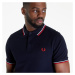 FRED PERRY Twin Tipped Fred Perry Shirt Navy/ White