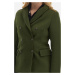 Sako la martina woman jacket knitted heavy fel zelená