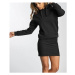 Dámská mikina DEF Cropped Hoody Dress Rose - black