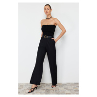 Trendyol Black Wide Leg Iron-On Woven Trousers