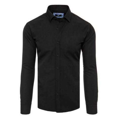 Elegantní pánská košile černé barvy DStreet