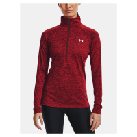 Under Armour Tričko Tech 1/2 Zip - Twist-RED - Dámské