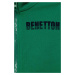 Dětská bavlněná mikina United Colors of Benetton zelená barva, s potiskem