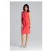 Elegantní šaty s opaskem L037 Coral Červená