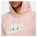 Nike FLEECE PULLOVER HOODIE Dámská mikina, růžová, velikost
