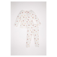 DEFACTO Baby Girl Fruit Patterned Long Sleeve Pajama Set