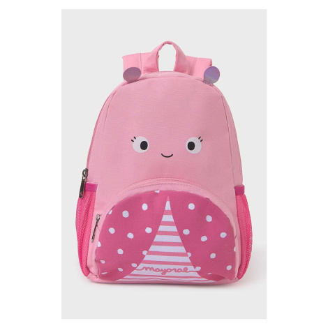 Dětský batoh Mayoral Newborn růžová barva, malý, vzorovaný