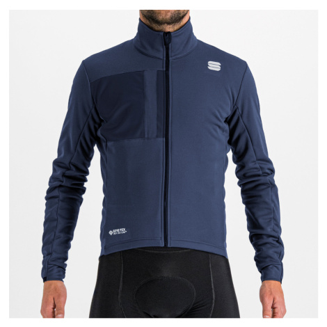 SPORTFUL Cyklistická zateplená bunda - SUPER - modrá