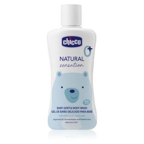 Chicco Natural Sensation Baby jemný mycí gel pro děti od narození 200 ml