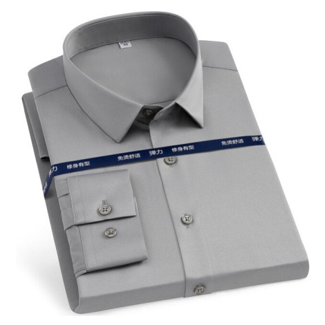 Klasická elastická košile pro pány z hedvábného materiálu