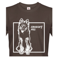 Pánské tričko pro milovníky zvířat - Chodský pes