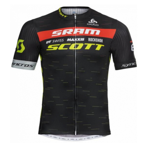 Cyklistický dres scott sram stand-up collar s/s full zip racing pro