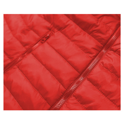 Lehká červená dámská prošívaná bunda (20311-270) J.STYLE