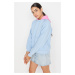 Trendyol Sweatshirt - Blue - Regular fit