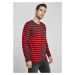 Regular Stripe LS - firered/blk