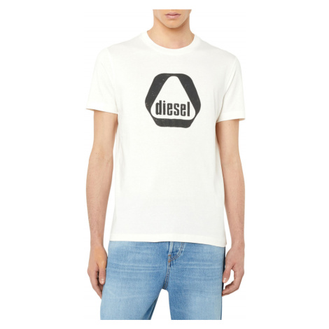 Tričko diesel t-diegor-g10 t-shirt bílá