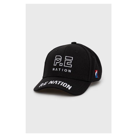 Kšiltovka P.E Nation černá barva, s aplikací PE Nation