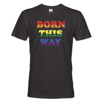 Pánské tričko s potiskem Born this way - LGBT pánské tričko