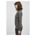 Ladies Y/D Turtleneck L/S - asphalt/black