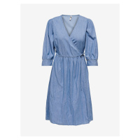 Modré džínové zavinovací šaty JDY Casper - Dámské