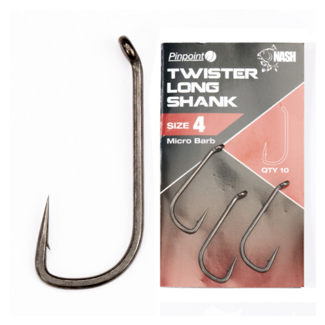Nash háčky twister long shank micro barbed 10 ks-velikost 5
