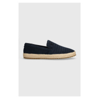 Semišové espadrilky Tommy Hilfiger TH ESAPDRILLE CLASSIC SUEDE tmavomodrá barva, FM0FM04984