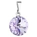 Evolution Group Přívěsek bižuterie se Swarovski krystaly fialový kulatý 54001.3 violet