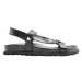 Černé kožené sandály Venice