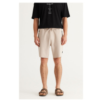 AC&Co / Altınyıldız Classics Men's Beige Standard Fit Normal Cut, Comfortable Shorts with Pocket