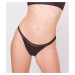 Dámská tanga GO Ribbed R Tanga C2P - - černé 0004 - SLOGGI