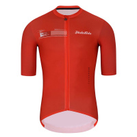 HOLOKOLO Cyklistický dres s krátkým rukávem - VIBES - červená