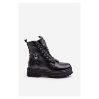 Dětské zateplené Trapper Boots Black Conley